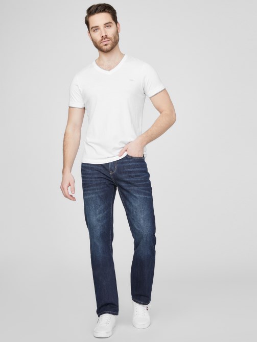 بنطلون جينز رولاند الغسق الغامق Guess Delmar Slim Straight