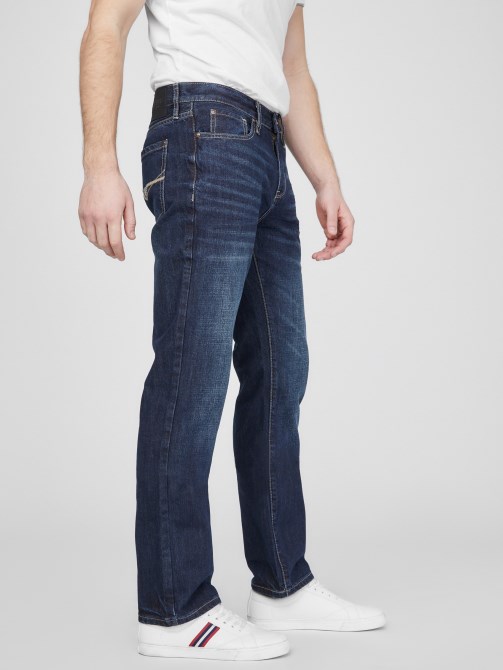 بنطلون جينز رولاند الغسق الغامق Guess Delmar Slim Straight