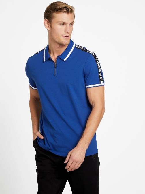إيكو جون Zip Polo Admiral Blue Guess