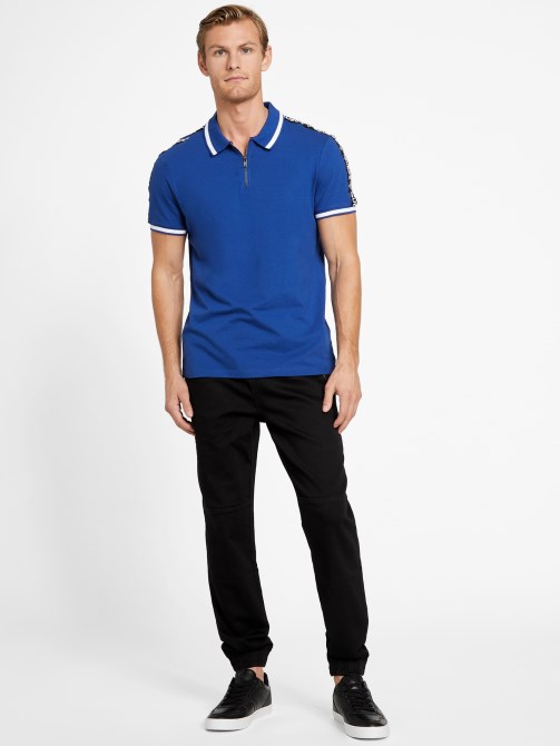 إيكو جون Zip Polo Admiral Blue Guess