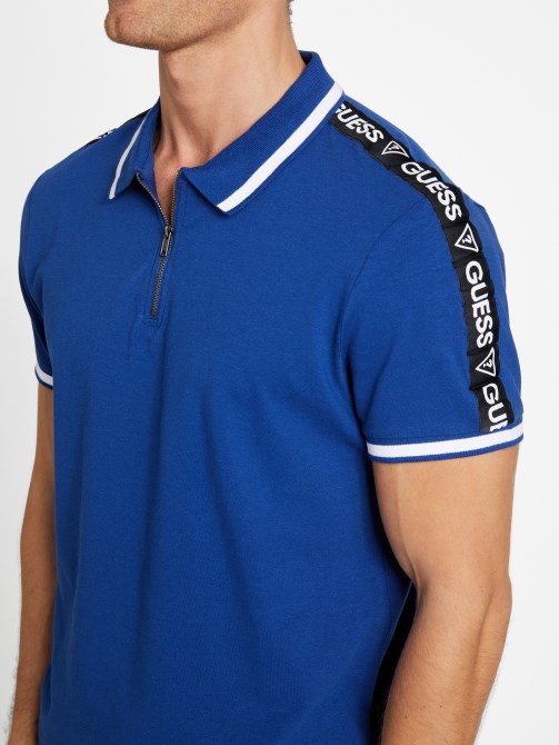 إيكو جون Zip Polo Admiral Blue Guess