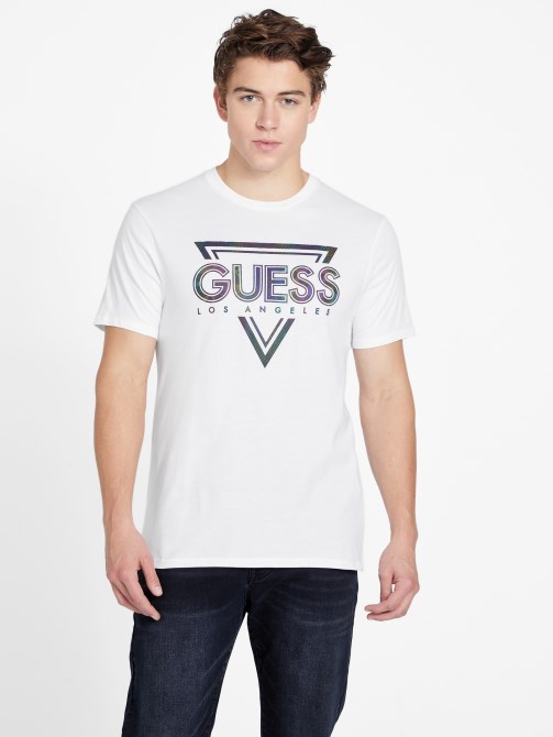 Eco Klipped Crewneck Tee أبيض نقي تخمين