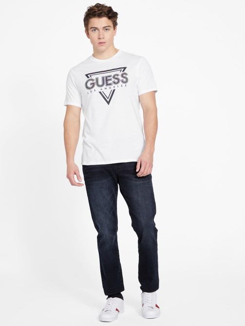 Eco Klipped Crewneck Tee أبيض نقي تخمين