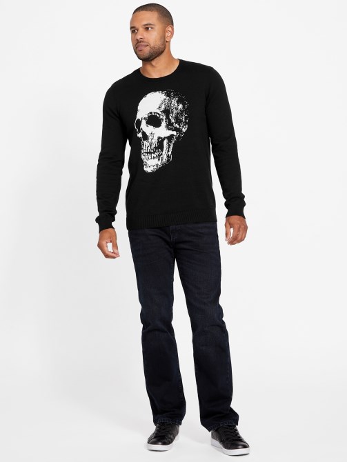تخمين Leander Crewneck سترة سوداء نفاثة