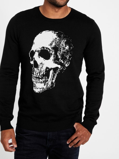 تخمين Leander Crewneck سترة سوداء نفاثة