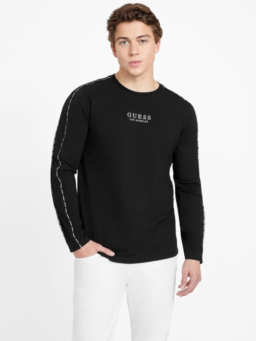 Eco Mat Crewneck Tee Guess Jet Black