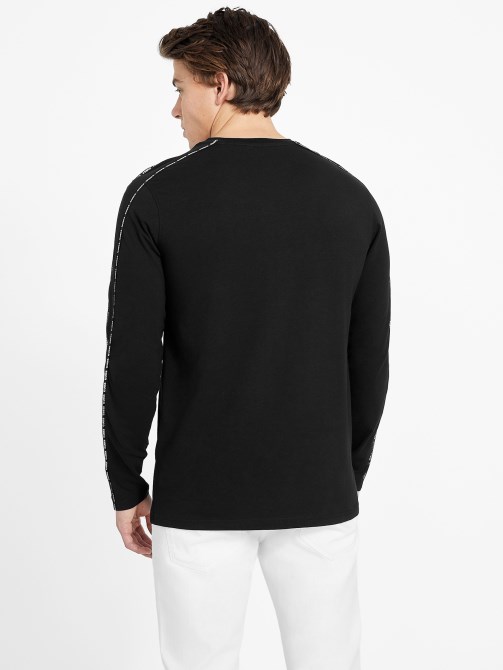 Eco Mat Crewneck Tee Guess Jet Black