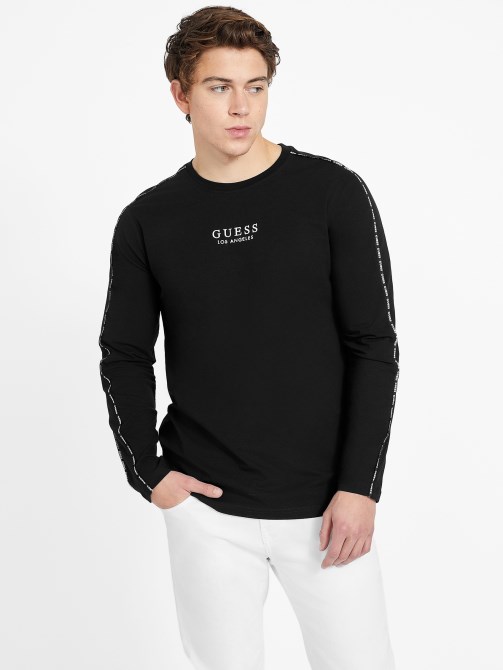 Eco Mat Crewneck Tee Guess Jet Black