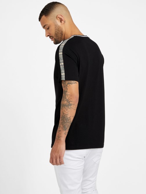 Manny منقوشة Crewneck المحملة Jet Black Guess