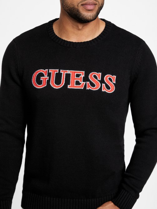 سترة بشعار الصفحة Guess أسود جيت