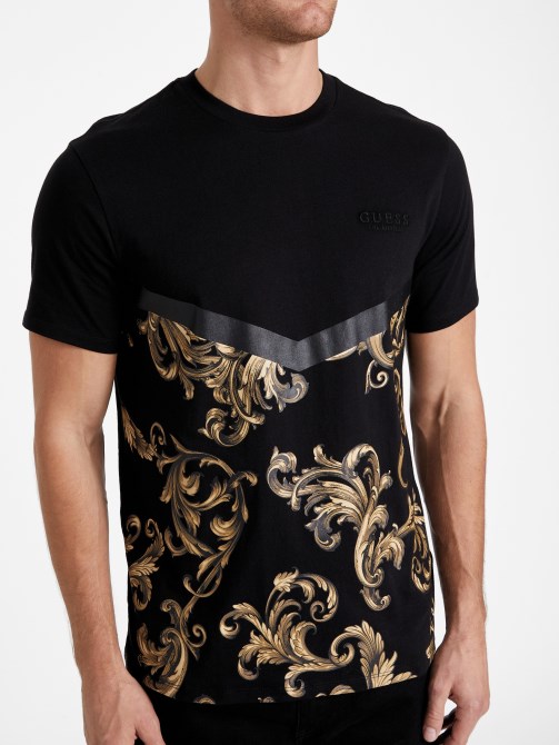Eco Cid Crewneck Tee Jet Black Guess