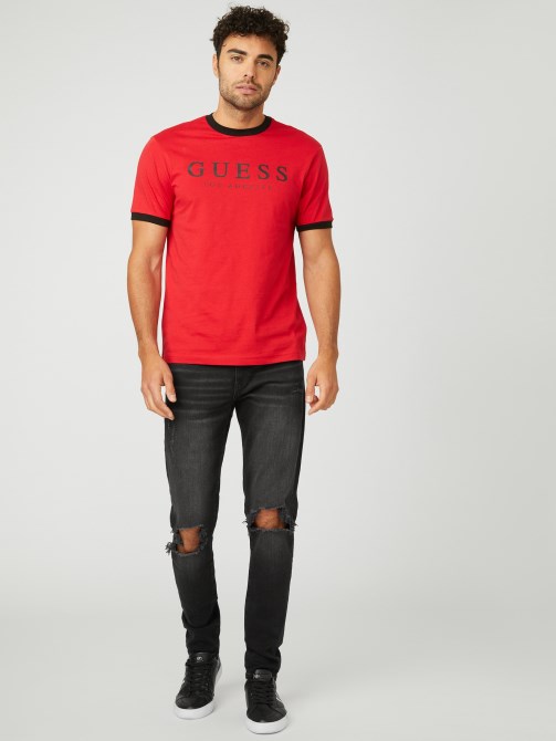 تي شيرت رجالي بشعار الكرك من Guess