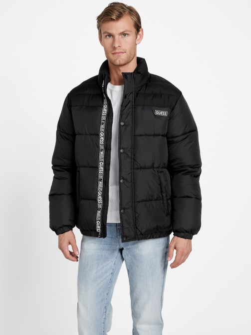 Eco Ralph Puffer Jacket Jet Black Guess
