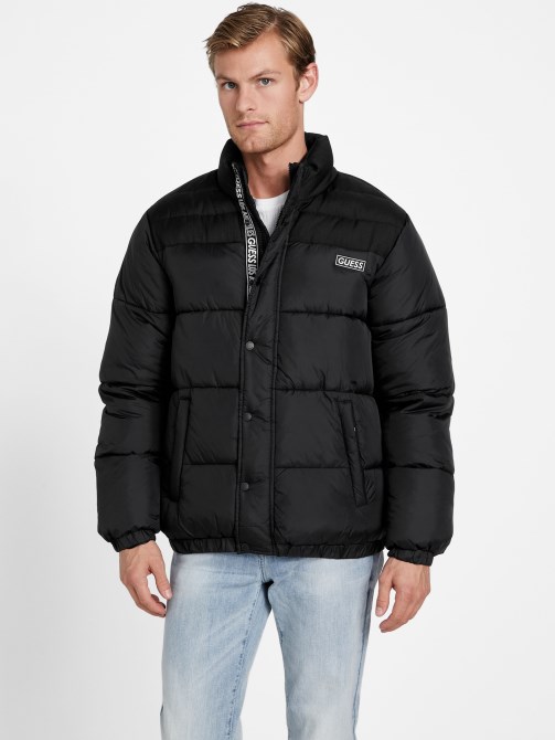 Eco Ralph Puffer Jacket Jet Black Guess