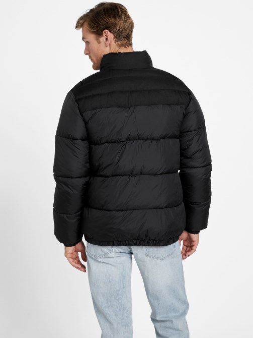 Eco Ralph Puffer Jacket Jet Black Guess