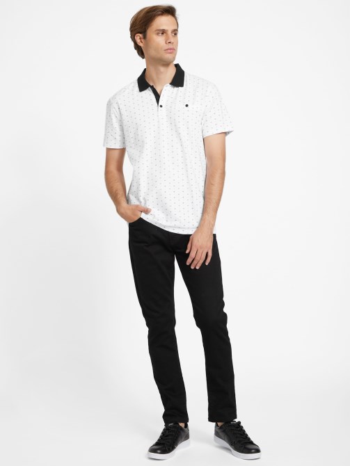 أبيض نقي Eco Ira Polo Guess