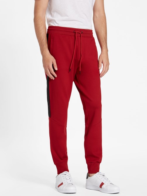 Guess Jon Logo Joggers أحمر نوير