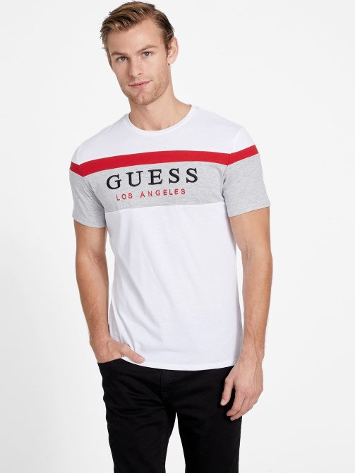 تي شيرت Eco Gioly Crewneck أبيض نقي Guess