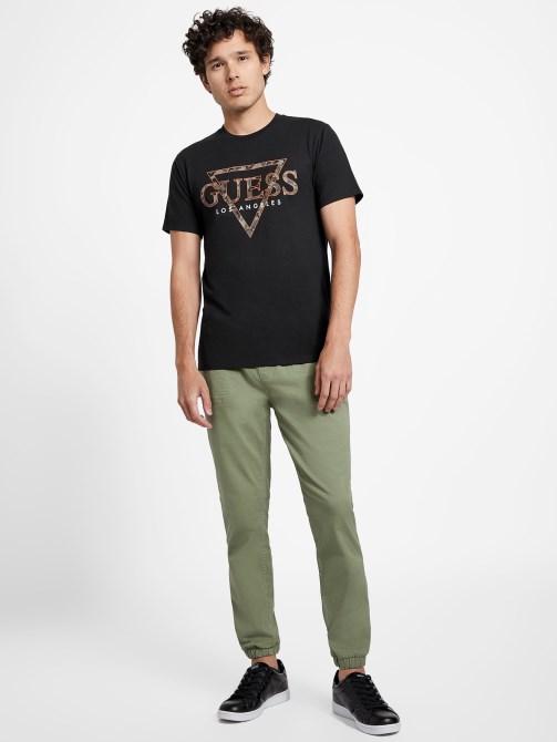Eco Rinker Logo Tee Jet Black Guess