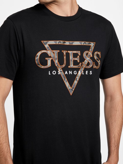 Eco Rinker Logo Tee Jet Black Guess