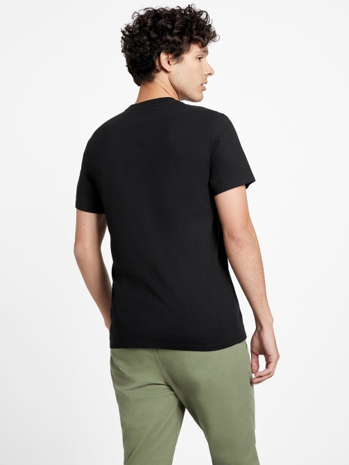 Eco Rinker Logo Tee Jet Black Guess
