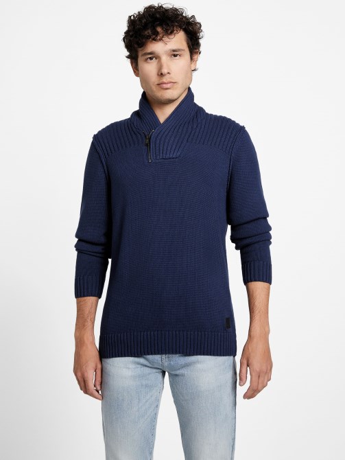 بلوفر شال أزرق غامق Guess Caly