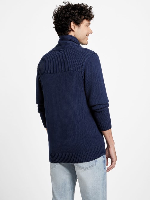 بلوفر شال أزرق غامق Guess Caly