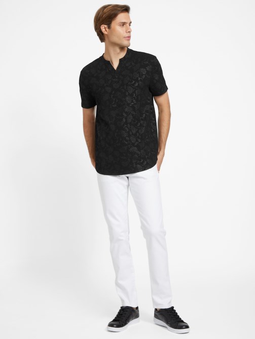 Guess Romero جاكار تي شيرت أسود جيت