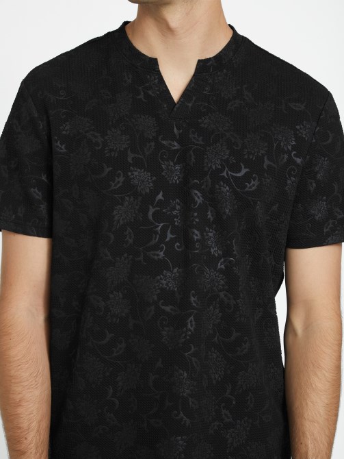 Guess Romero جاكار تي شيرت أسود جيت
