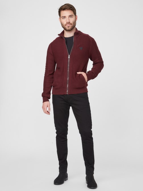 Chet Mock Neck Sweater Guess أحمر مارمونت