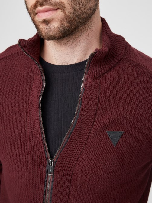 Chet Mock Neck Sweater Guess أحمر مارمونت