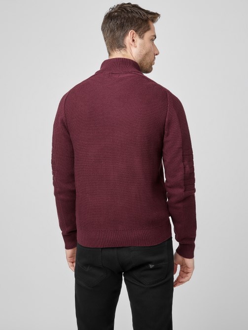 Chet Mock Neck Sweater Guess أحمر مارمونت