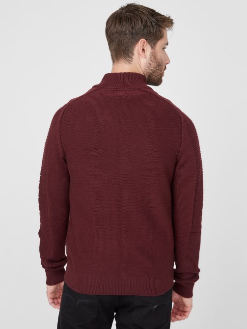 Chet Mock Neck Sweater Guess أحمر مارمونت