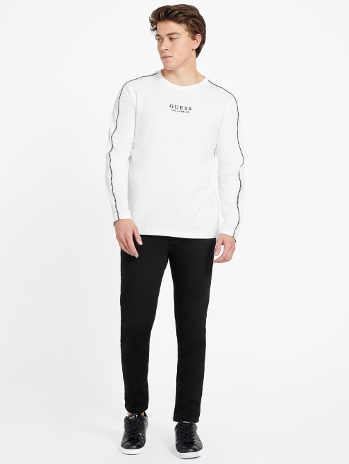 تخمين أبيض نقي Eco Mat Crewneck Tee