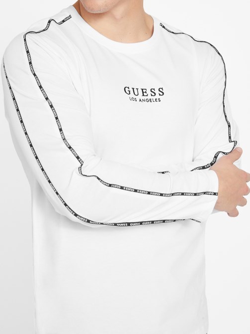 تخمين أبيض نقي Eco Mat Crewneck Tee