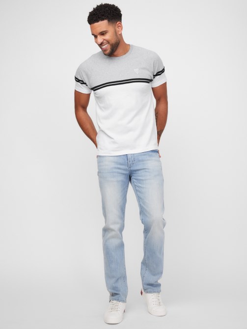 أبيض نقي Guess Kido Color-block Tee