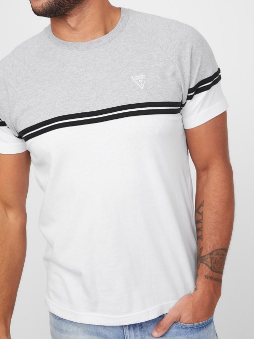 أبيض نقي Guess Kido Color-block Tee