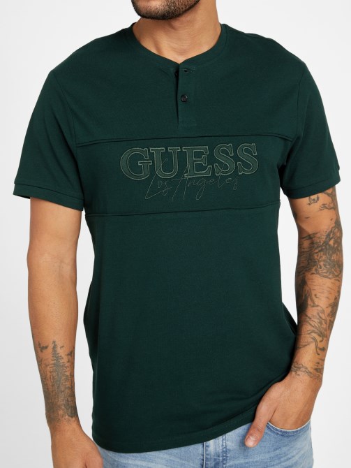جبال الألب جروف Guess Eco Otis Henley Tee