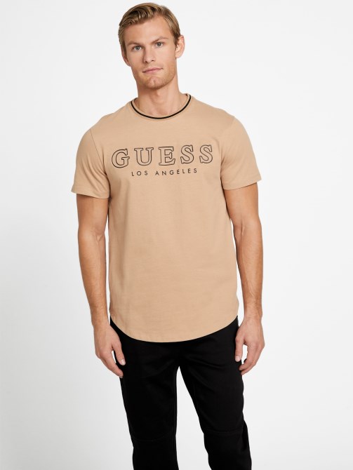 Zade Longline Crewneck Tee Guess محمص رمادي داكن