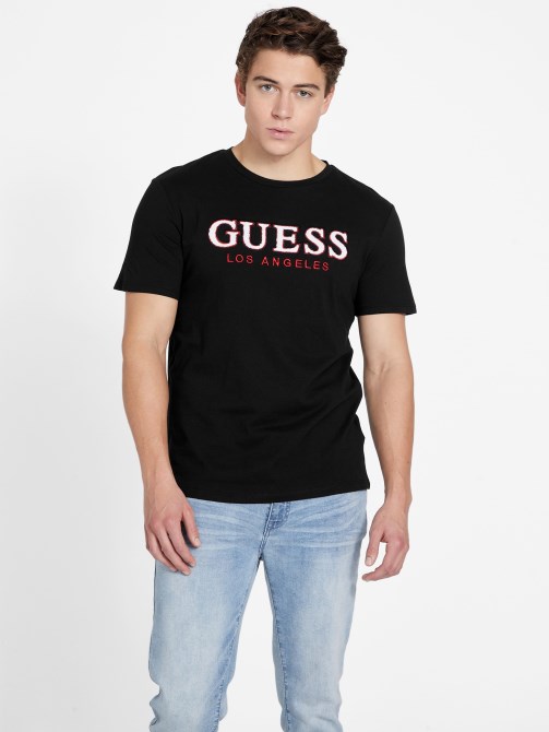 Eco Spont Crewneck Tee Guess Jet Black