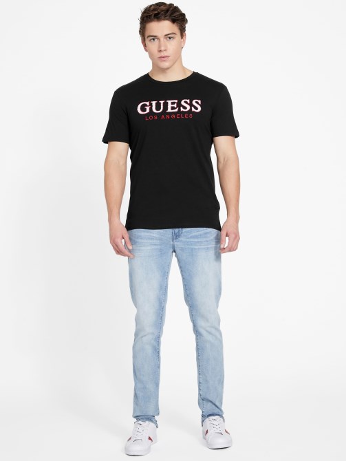 Eco Spont Crewneck Tee Guess Jet Black