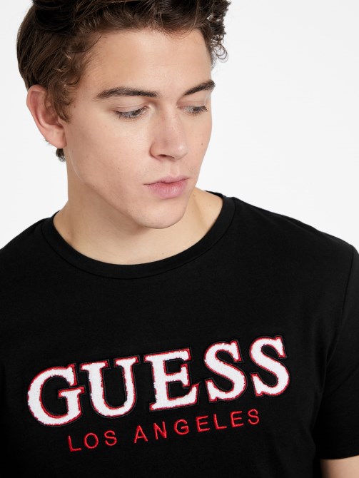 Eco Spont Crewneck Tee Guess Jet Black