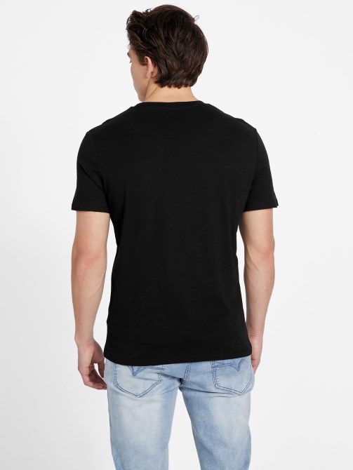 Eco Spont Crewneck Tee Guess Jet Black