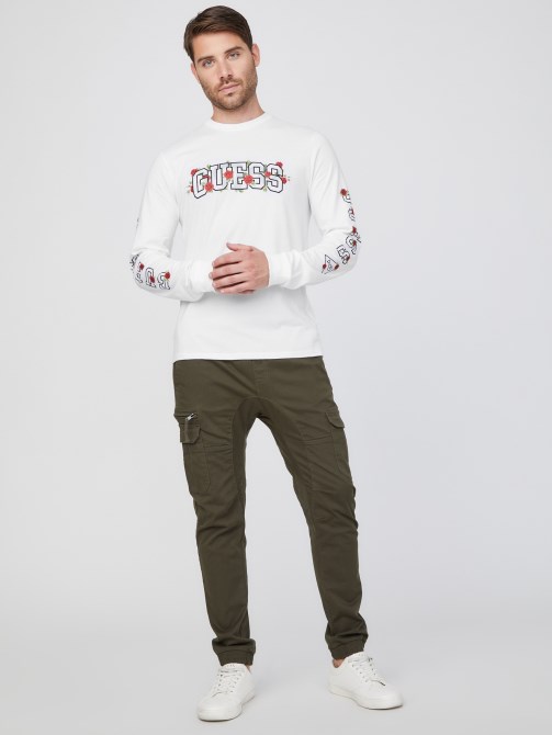 أبيض نقي من Guess Eco Knox Logo