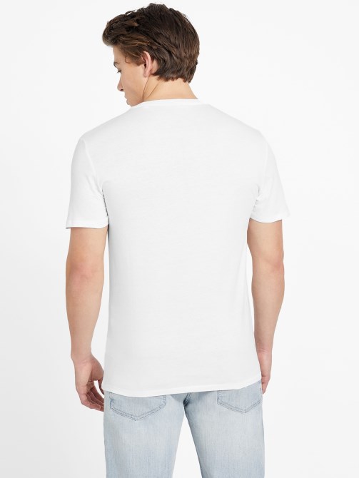 Eco Varto Crewneck Tee Guess تخمين أبيض نقي