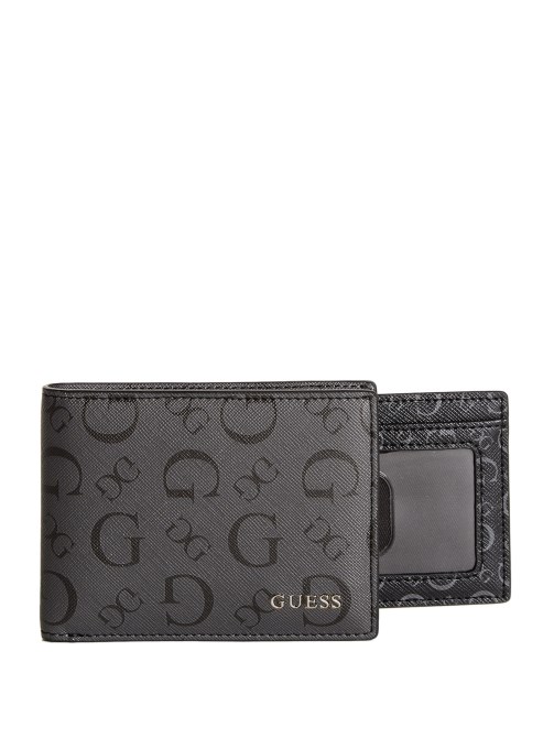 أسود شعار كبير محفظة كارتر Bifold تخمين