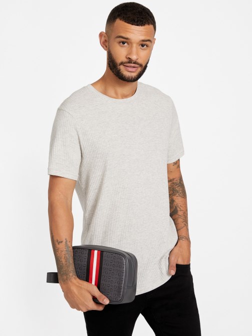 Guess شعار الفحم وحقيبة سفر شريطية