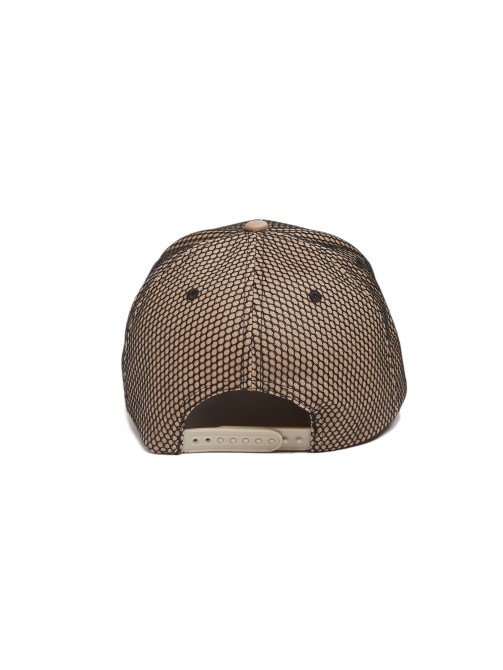 قبعة مزينة بشعار أخرى Guess باللون الكاكي