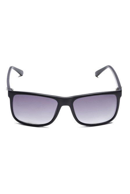 نظارة شمسية مربعة بلاستيكية غير لامعة أسود Guess
