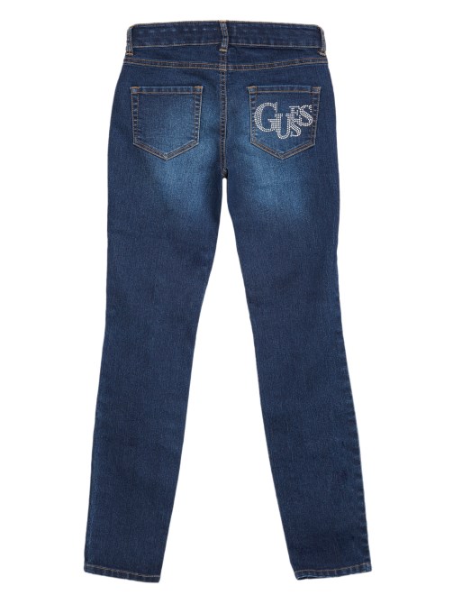 بنطلون جينز ضيق ضيق (7-16) جينز غامق Guess